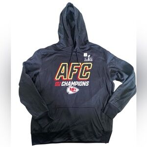 Nike NWT Kansas City Chiefs Dri-Fit Mens size XXL Championship Hoodie Sweatshirt